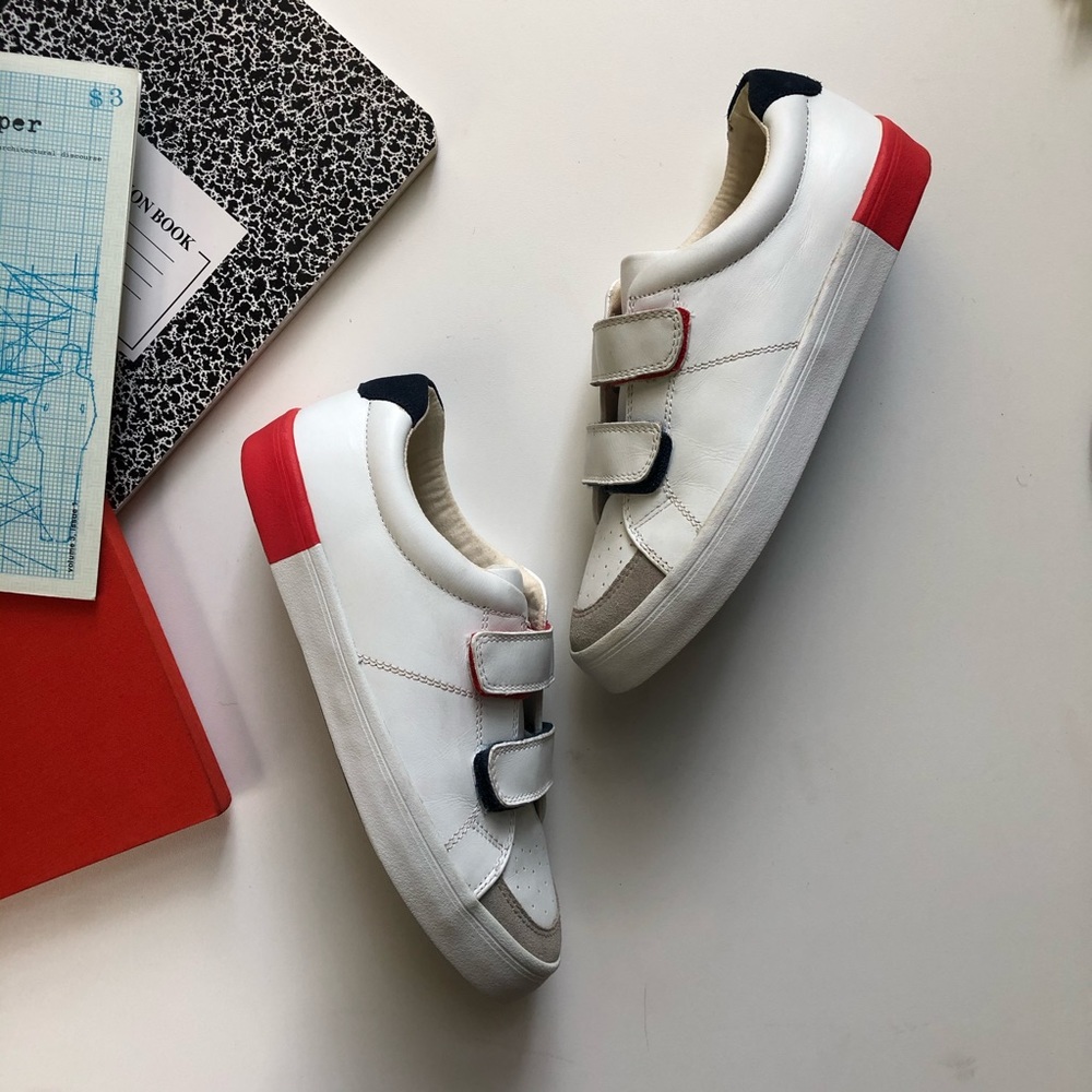 Boden Leather Low Top Antique White